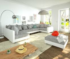Couch Clovis Xl Weiss Hellgrau Modulsofa Hocker Armlehne