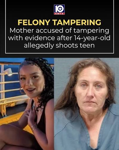 ALLIANCE, Ohio (WOIO/Gray News) - The mother of a 14-year-old boy accused  of shooting a 15-year-old girl in the head is charged with tampering with  evidence. Erin Barker, 47, is charged with