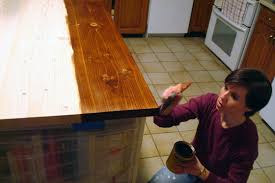 Create your very own diy wood countertop and even add a little faux aging if you like! How To Stain And Waterproof A Wood Countertop Home On 129 Acres