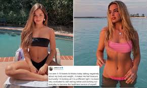 With 5 feet 6 inches (168 cm) height, addison worked out to maintain her weight at 55 kg (121 lbs). Tiktok Star Addison Rae Blasts Body Shaming Trolls Who Branded Her A Whale Daily Mail Online