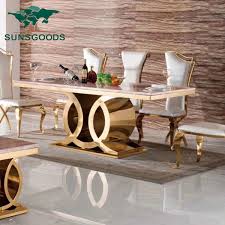 Limited time sale easy return. 6 Seater New Design Modern Gold Stainless Steel Marble Dining Table Set Buy Marble Dining Table Set Marble Dining Table Set Modern Gold Stainless Steel Marble Dining Table Product On Alibaba Com