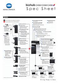 Maybe you would like to learn more about one of these? Spec Sheet C658 C558 C458 Pdf Manualzz