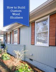 These shutters are guaranteed never to wrap, crack, chip, peel or fade. How To Build Custom Wood Shutters Simple Diy Pretty Handy Girl