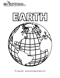 You might find that your kids love coloring so much that they use every surface to practice; Planet Earth Coloring Page A Free Science Coloring Printable