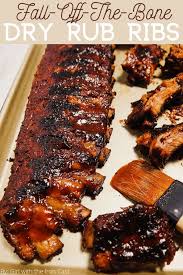 This meaty oven baked dry rubbed pork baby back ribs recipe is tender, easy to make, and full of flavor & spices. Fall Off The Bone Dry Rub Ribs Baked Ribs Smoked Food Recipes Dry Rub For Ribs