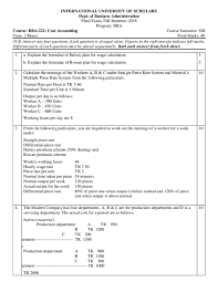 Doc Bba 222 Cost Accounting Docx Md Sazib Molla Academia Edu
