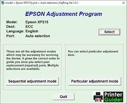 How do i install the epson connect printer setup tool for my printer? Epson Xp 215 Resetter Adjustment Program Free Download