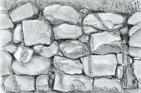 Pin By Paf On Drawing Drawing Rocks Landscape Sketch Wall Drawing