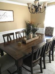 7 X 45 Baluster Turned Leg Table With A Traditional Top And Endcaps Stained Dark W Dining Room Table Centerpieces Dining Room Table Decor Dining Room Remodel