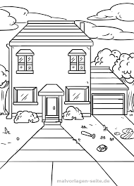 Malvorlage Haus Pdf Kinder Ausmalbilder