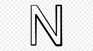 Leave a reply to lame bill : Letter N Clipart Black And White Capital N Bubble Letter Free Transparent Png Clipart Images Download
