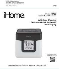 Ihome idl95 dual charging stereo fm clock radio with lightning. Ihome Ibt28 Quick Start Manual Pdf Download Manualslib