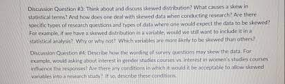 A standard format is used for these articles in which the author. Solved Discussion Question 3 Think About And Discuss Sk Chegg Com