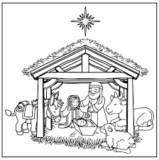 Joseph and mary found shelter with a manger and thus jesus was born in in several schools, nativity scene plays are also organized. 6 Best Christmas Nativity Scene Coloring Page Printable Printablee Com
