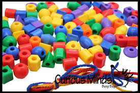 100 Large Colorful Beads In 6 Colors And Shapes Colorful Beads Toddler Busy Bags Shapes
