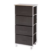 Ce meuble à suspendre est doté de 2 portes avec poignées en plastique et de 4 niches. Meuble De Rangement 4 Tiroirs Larges Gris Clair Ensembles De Meubles Chambre A Coucher