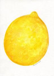 Lemon Watercolor Painting Lemon Painting Artwork Original Lemon Wall Art Lemon Illustration 5 X Lemon Kitchen Decor Beach Kitchen Decor Retro Kitchen Decor