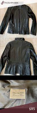 Marc New York Black Lambskin Jacket Lambskin Jacket Fur Leather Jacket Quilted Long Jacket
