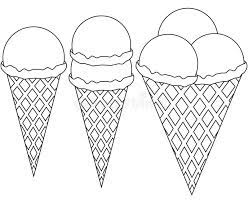 Miam… un cornet avec 3 boules de glace. Creme Glacee De Schema 1 2 Ensemble Noir Et Blanc D Icone De Cone De 3 Boules Illustration Stock Illustration Du Congele Livre 111478031