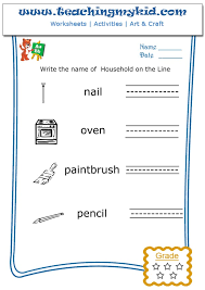 Printable worksheets shared to google classroom. Grade 1 Worksheets Write The Name Of Each Household 7