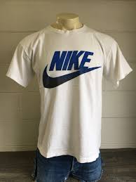 Black And Blue Nike Shirt Nike Shirt 90s Vintage Grey Tag Big Swoosh Logo Blue Black Abyss Single Stitch White Tshirt Usa Made Large By Sweetvtgtshirt O Shirt Designs Shirts Nike Shirts