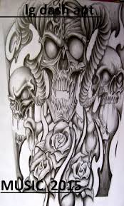 Daddy Eyepee Murderer Feat Lg Dash Apt Half Sleeve Tattoos Drawings Skull Sleeve Tattoos Half Sleeve Tattoo Stencils