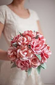 How To Make A Paper Rose Wedding Bouquet Lia Griffith Flower Bouquet Diy Paper Roses Diy Paper Bouquet Wedding