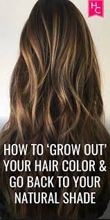 How To Grow Out Your Hair Color Go Back To Your Natural Shade Grow Out Hair Color Growing Out Hair Grown Out Blonde Hair Natural Hair Transitioning