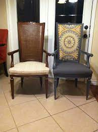 Whether its a routine meal for two on the go between activities and appointments, or a lingering holiday feast for a houseful of guests. Chair Makeover Updated 70 S Dining Chairs Dining Room Chairs Makeover Redo Dining Chairs Dining Room Furniture Redo