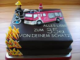 Feuerwehrtorte Feuerwehr Torte Feuerwehrmann Kuchen Kuchen