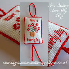Cute couple couple cross stitch patterns free. Have A Lovely Day Freebie Stitched Happiness Is Cross Stitching