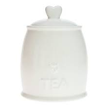 Showing results for coffee tea sugar canisters. Country Heart Tea Storage Jar Dunelm