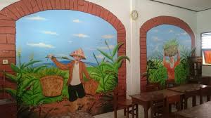Rupanya, sang penemu permainan merupakan perekrut pasukan. Sekolah Ini Penuh Mural Nuansa Alam Dan Pangan Lokal Mongabay Co Id