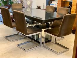 Roundhill furniture cylina solid wood glass top round dining table with 4 chairs walmart usa. Glass Top Dining Table Set Furniture Home Living Furniture Tables Sets On Carousell