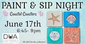 Coastal Coasters Paint & Sip