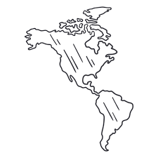 Adobe® acrobat® 8 professionelle unterstützt die konvertierung von pdf nach schwarzweiß. Amerika Karte Strich Transparente Png Svg Vektor