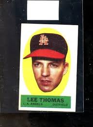 1963 TOPPS PEELOFF LEE THOMAS ANGELS NRMINT A03976