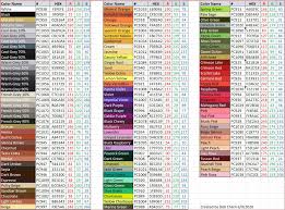 Prismacolor Pencils Rgb Hex Prismacolor Prismacolor Pencils Rgb Color Codes