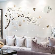 15% off with code yourdreamday. Big Size 187 128cm White Flowers Wall Stickers Diy Tree With Bird Wallpaper For Living Room Bedroom Decoration Flower Home Decor Wall Stickers Aliexpress