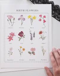 Birth Month Flower Chart Pin On Lily