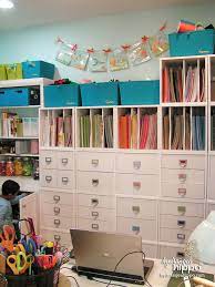 And the fact the storage box is clear makes it easy to pop the lid and grab what you're looking. A Tour Of My Scraproom Smart Fun Diy