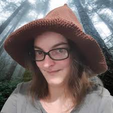 Appliqued willow-witch hat with crystal berries