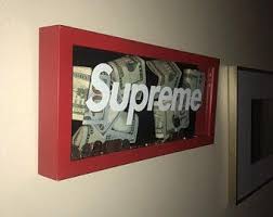 Supreme Wall Mount Box Logo Piggy Stash Bank Wall Art Hypebeast Room Wall