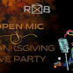 Thanksgiving Eve OPEN MIC Party!! event in Troy, NY