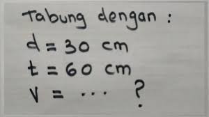 Rumus volume tabung luas permukaan tinggi dan contoh soal. Cara Mudah Menghitung Volume Tabung Jika Diketahui Diameter Dan Tingginya Youtube