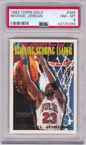 Shop comc's extensive selection of all items matching: 1993 Topps Gold 384 Michael Jordan Psa 8 Nm Mt Sports Card King