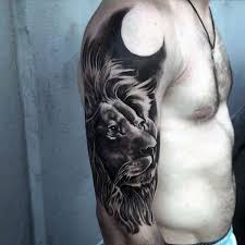 Black And Grey Half Sleeve Tattoo Ideas Top 63 Lion Sleeve Tattoo Ideas 2020 Inspiration Guide Sleeve Tattoos Tattoo Designs Men Tattoo Sleeve Designs