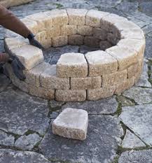 A Quick And Easy Do It Yourself Firepit Surround Lowe S Creative Ideas Fire Pit Diy Fire Pit Outdoor Fire Pit