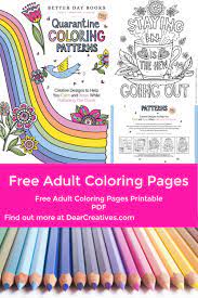 More than 45,000+ images, pictures, and coloring sheets if you're looking for free printable coloring pages and coloring books, then you've come to the right place! Free Adult Coloring Pages Creative Designs Dear Creatives