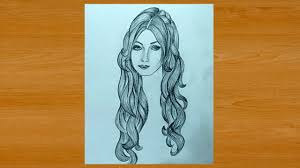 Download 15,088 girl curly hair stock illustrations, vectors & clipart for free or amazingly low rates! Pencil Drawing A Girl Face With Beautiful Curly Hair Youtube